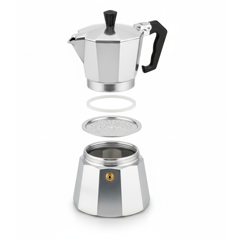 Espresso Maker for stove, Aluminum , capacitate 9 cesti , Grunberg GR495 thumbnail 3