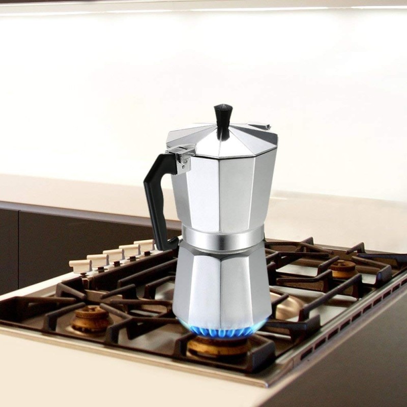 Espresso Maker for stove, Aluminum , capacitate 9 cesti , Grunberg GR495 thumbnail 7