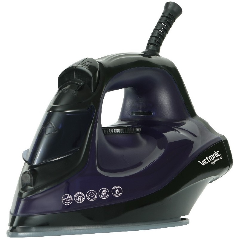 Iron, with abur and spray, talpa ceramica, 2200 W, Victronic VC5988 - Victronic thumbnail 2