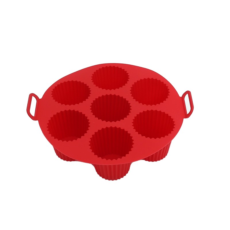 Forma for copt briose, Silicone alimentar, for friteuza with aer cald, 20 x 20 x 7.50 cm, Grunberg AFA10282