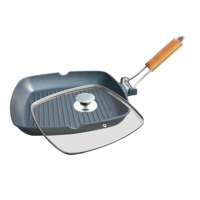 Grill aluminiu , with lid , 20x20 cm , Grunberg HXG20LD - Victronic thumbnail 6