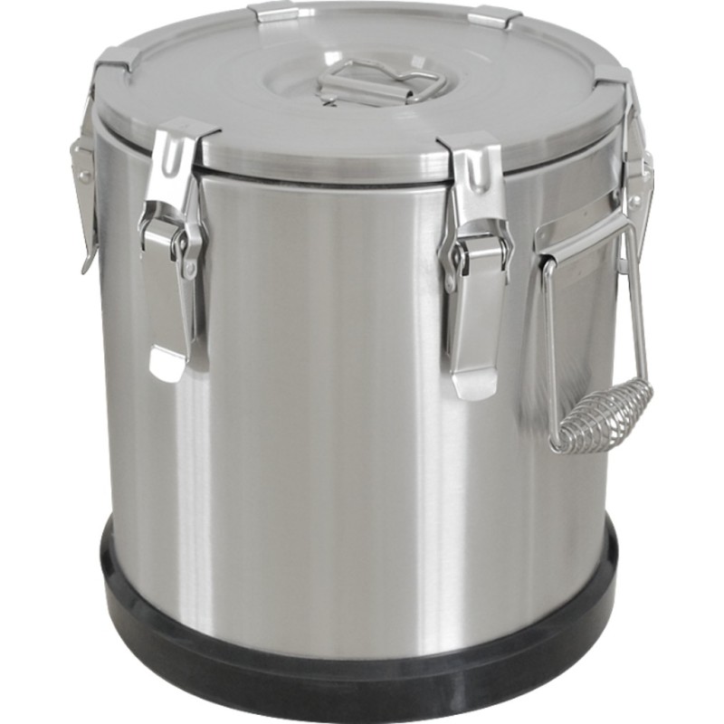 Marmita/dish tip thermos Stainless Steel, 36 l, 38 x 43 cm, Grunberg GR6736