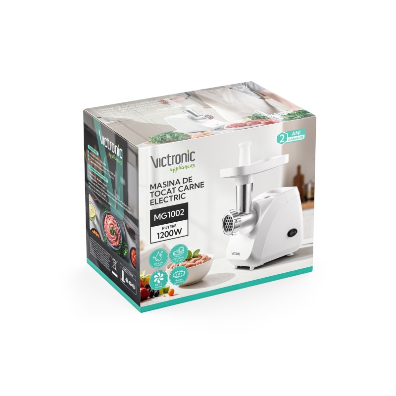 Masina electrica for tocat carne, 1200W, functie reverse, Victronic MG1002 thumbnail 2