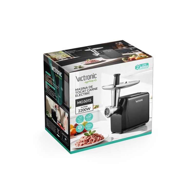 Masina electrica for tocat carne, 2200W, functia reverse, Victronic MG5015 thumbnail 2