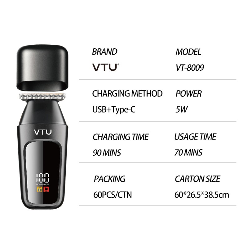 Masina tuns, with acumulator, 5 W, VTU VT8009  - Victronic thumbnail 5