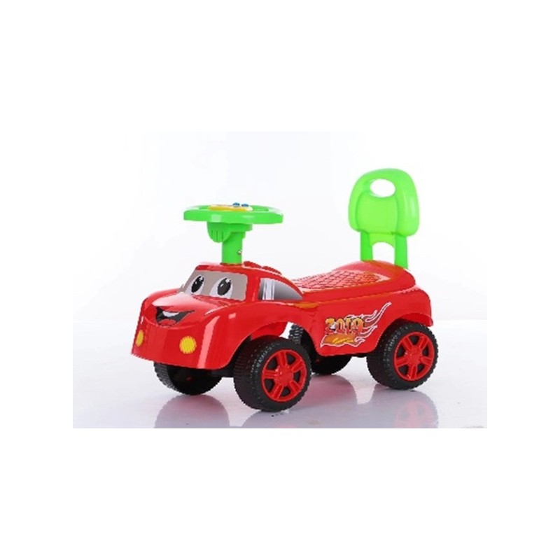 Masinuta for children - with muzica, roti plastic - Usor of asamblat - ROSU - Victronic