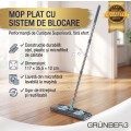 Mop plat with laveta microfibre, with coada telescopica, Grunberg TGR3302 thumbnail 2
