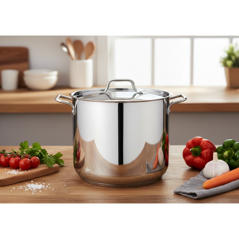 Oala din inox, cu capac din inox, 30 cm, 20.50 l, Grunberg GR6430 thumbnail 3