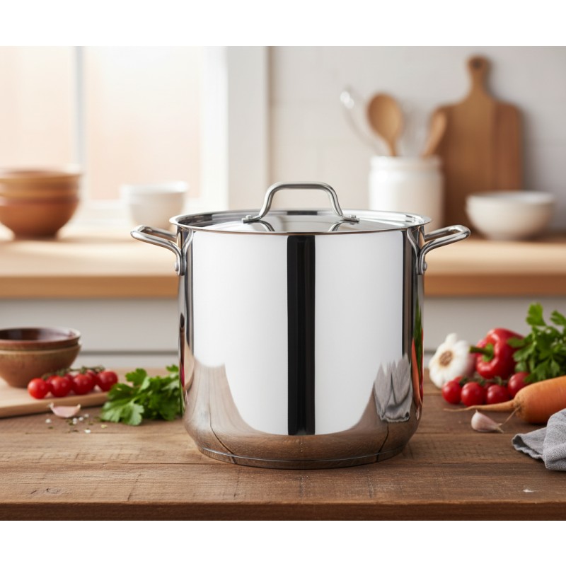Oala din inox, cu capac din inox, 34 cm, 30 l, Grunberg GR6434 thumbnail 2