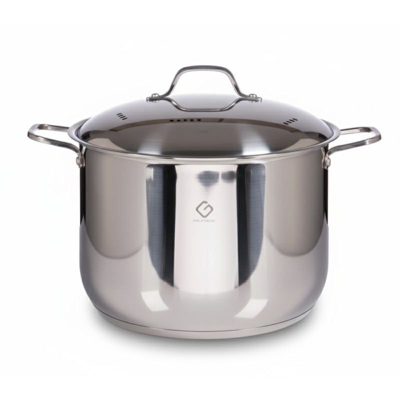Pot Stainless Steel, with lid Stainless Steel, 40 cm, 35.30 l, Grunberg GR3140