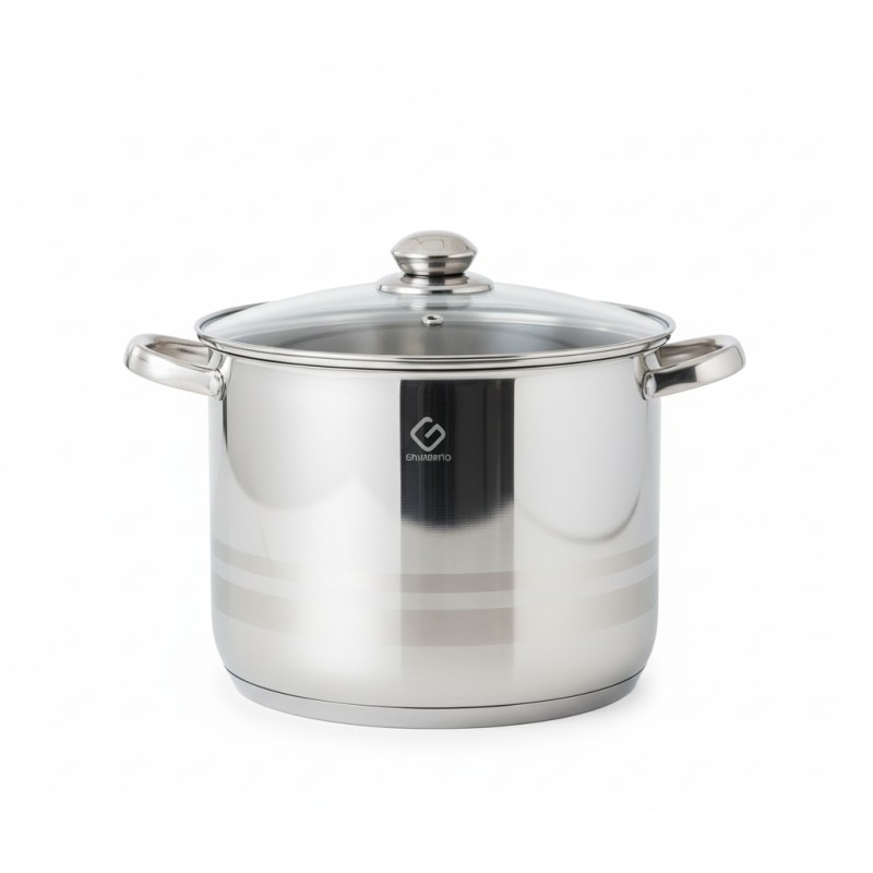 Pot Stainless Steel with glass lid , 21 l , Grunberg  GR2134 - Victronic