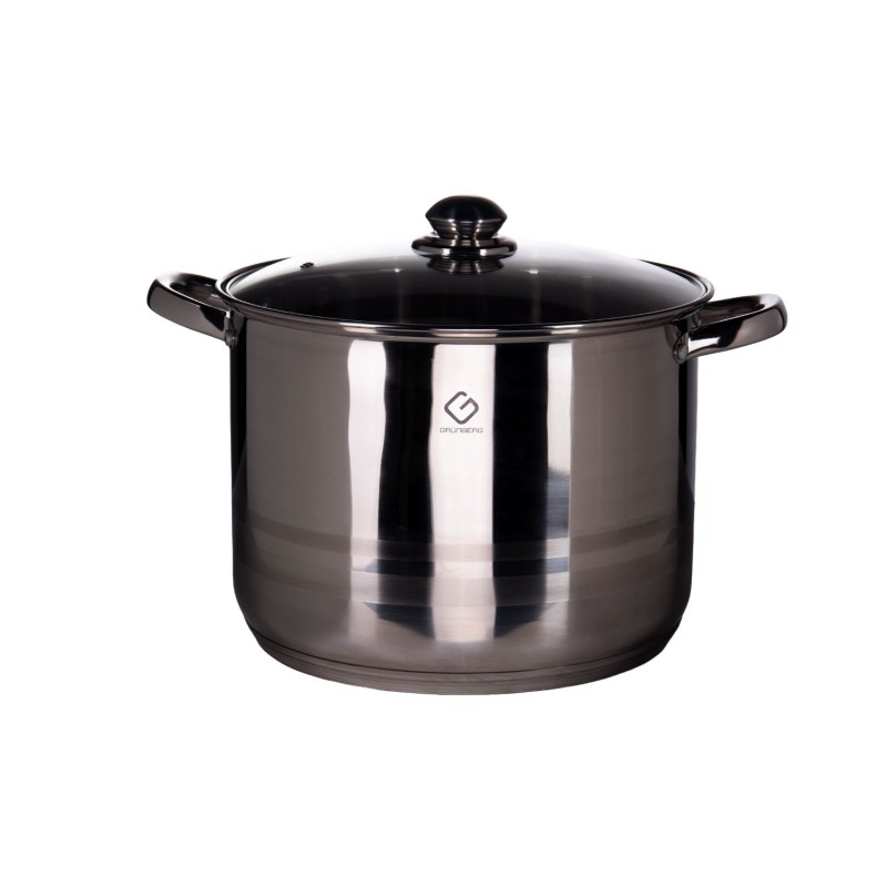 Pot Stainless Steel with glass lid , 15 l , Grunberg GR2130 - Victronic thumbnail 2