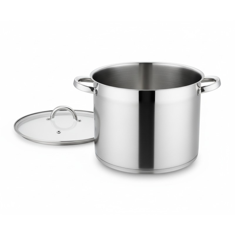 Pot Stainless Steel, with glass lid, 22 cm, 7 l, Grunberg GR7322 - Victronic thumbnail 2