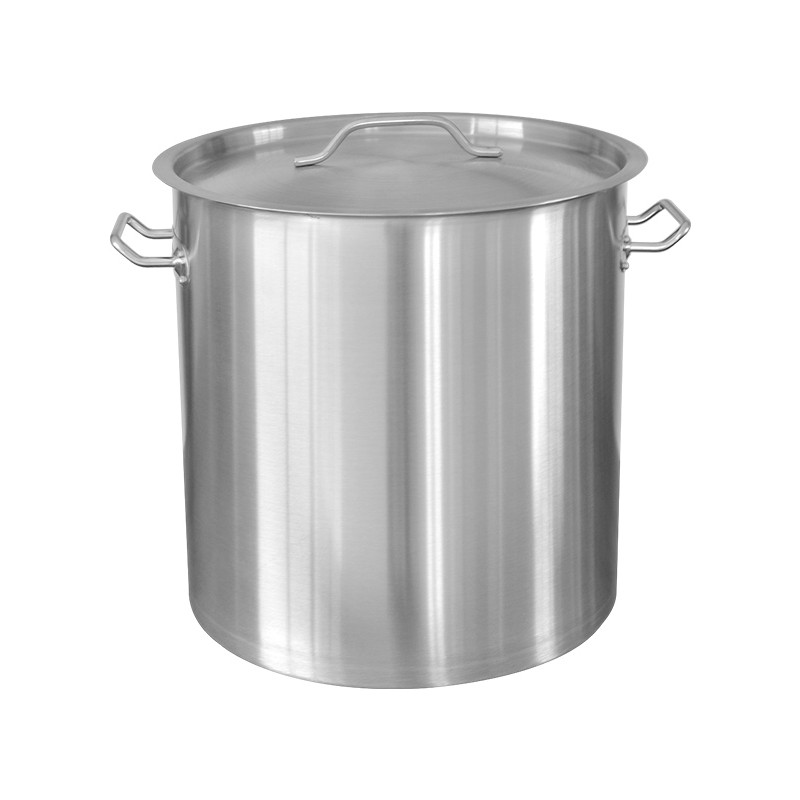 Pot profesionala Stainless Steel, with manere nituite, lid Stainless Steel, compatibila with stove with induction, 21 l, Grunberg GR2721
