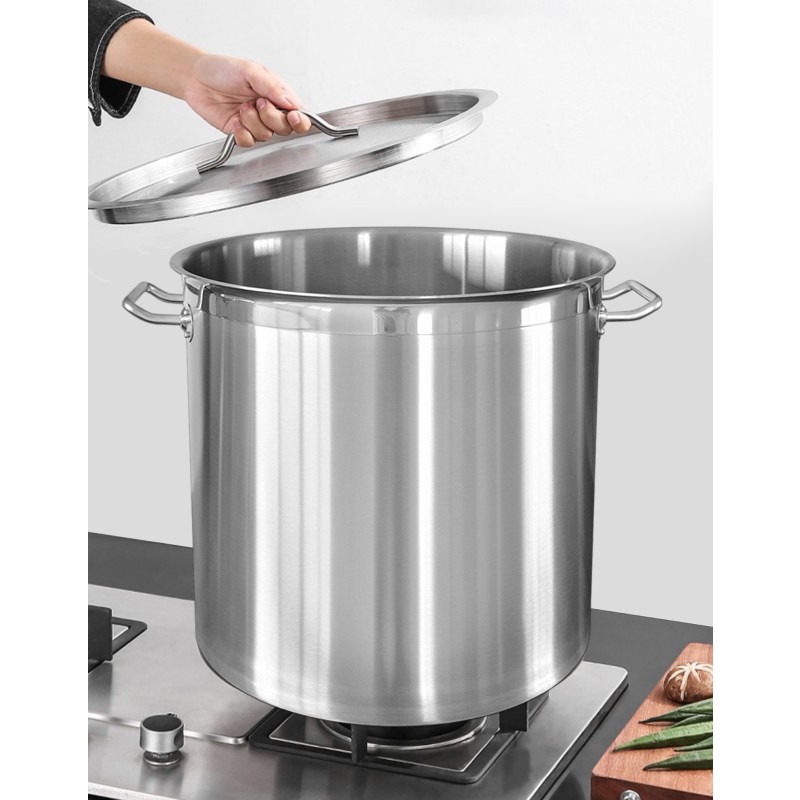 Pot profesionala Stainless Steel, with manere nituite, lid Stainless Steel, compatibila with stove with induction, 25 l, Grunberg GR2725 thumbnail 4