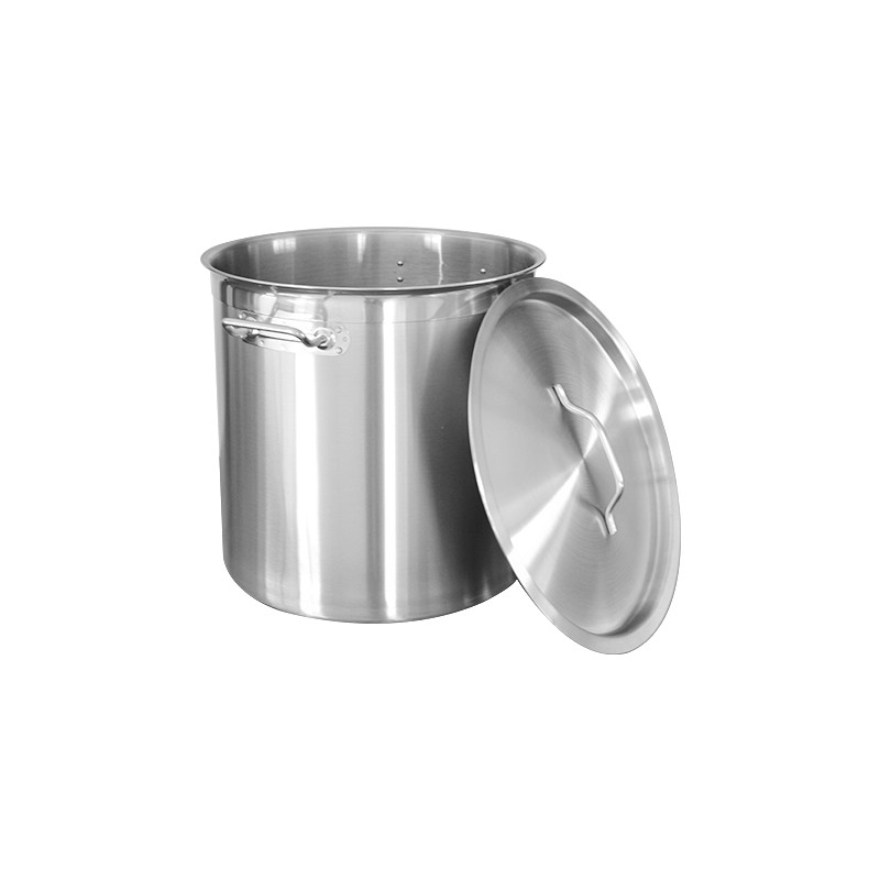 Pot profesionala Stainless Steel, with manere nituite, lid Stainless Steel, compatibila with stove with induction, 98 l, Grunberg GR2798 thumbnail 3