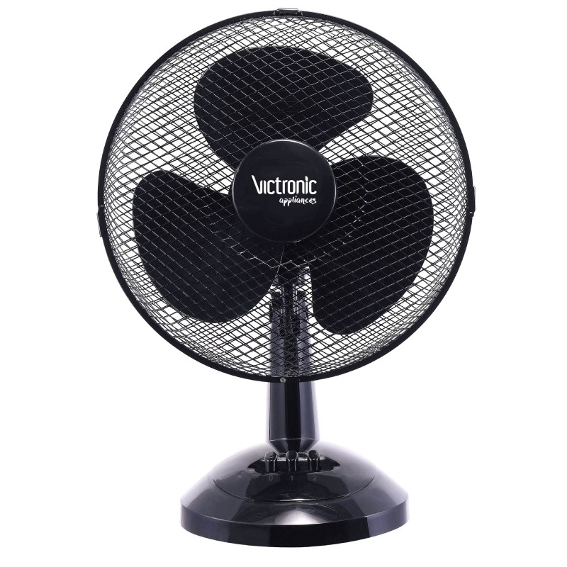Offer: Fan for birou, 22 cm, 2 speed settings, 20 W, Victronic TBF09 (black) thumbnail 2