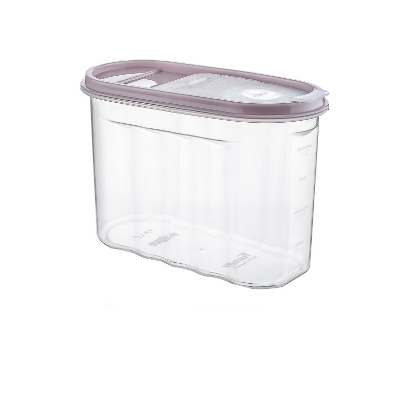 Set 10 buc x cutie pentru alimente, din plastic, cu capac, 1.25 l, Tuffex T... thumbnail 2