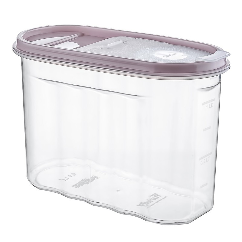 Set 10 buc x cutie pentru alimente, din plastic, cu capac, 1.25 l, Tuffex T... thumbnail 4