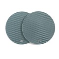 Set 2 pcs x stand termoizolant for vase fierbinti , Silicone, round, Grunberg FY0619 (grey) thumbnail 3