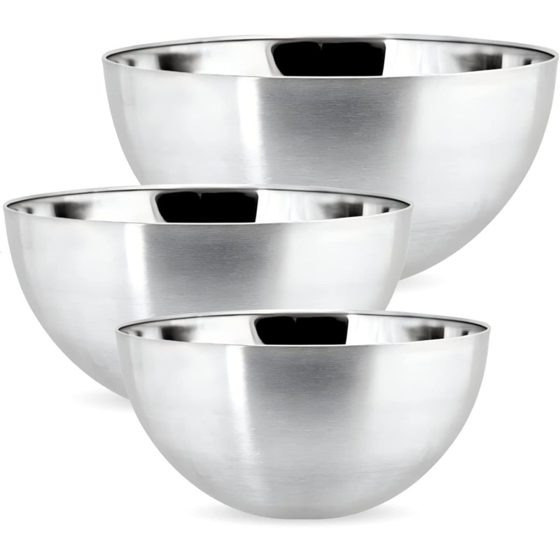 Set 3 bowls Stainless Steel, for salad, Grunberg IGR6230 thumbnail 2