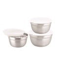 Set 3 bowls inox with capace plastic ,  Grunberg IGR2436 thumbnail 2