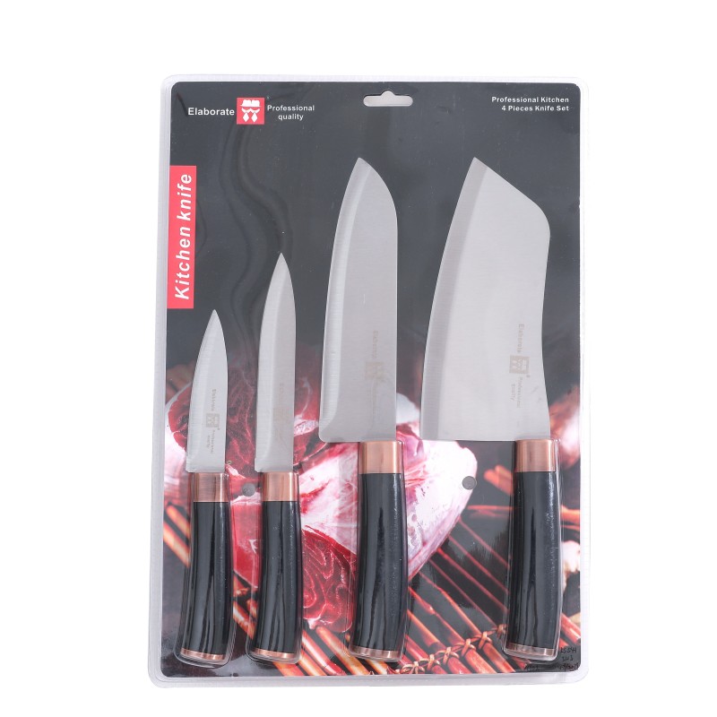 Set 3 pcs. knife and cleaver for kitchen, 20, 23.50, 29 and 29 cm, Grunberg LS541 - Victronic