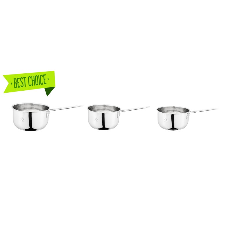 Set 3 cratite Stainless Steel, compatibile with stove with induction, 14/16/18 cm,1/1.50/2 l, Grunberg GR5314 thumbnail 4