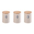 Set 3 containers for storage food, Steel with lid Bamboo, 1.20 l, 11 x 15.50 cm, Grunberg GR3245 thumbnail 2