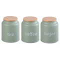 Set 3 containers for storage food, Steel with lid Bamboo, 1.20 l, 11 x 14.50 cm, Grunberg GR3244 thumbnail 3
