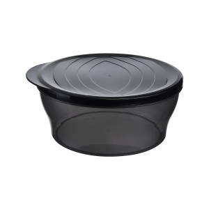 Dish Glass heat-resistant, with glass lid and edge Silicone, 1.40 l, LexiHome LB7048 (terracotta) thumbnail 4