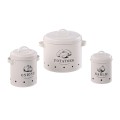 Set 3 containers for storage legume, Steel, with lid 1.10, 2.30, 7.00 l, Grunberg GR3243 thumbnail 3