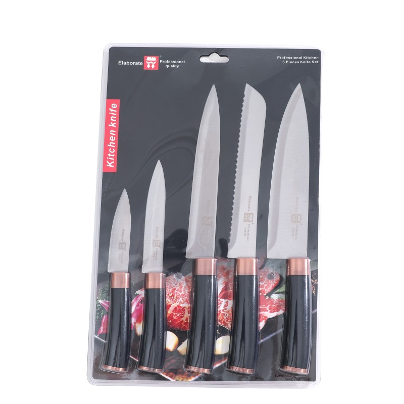 Set 5 buc. cutit pentru bucatarie, 20, 23.50, 32.50, 32.50 si 32.50 cm, Grunberg...