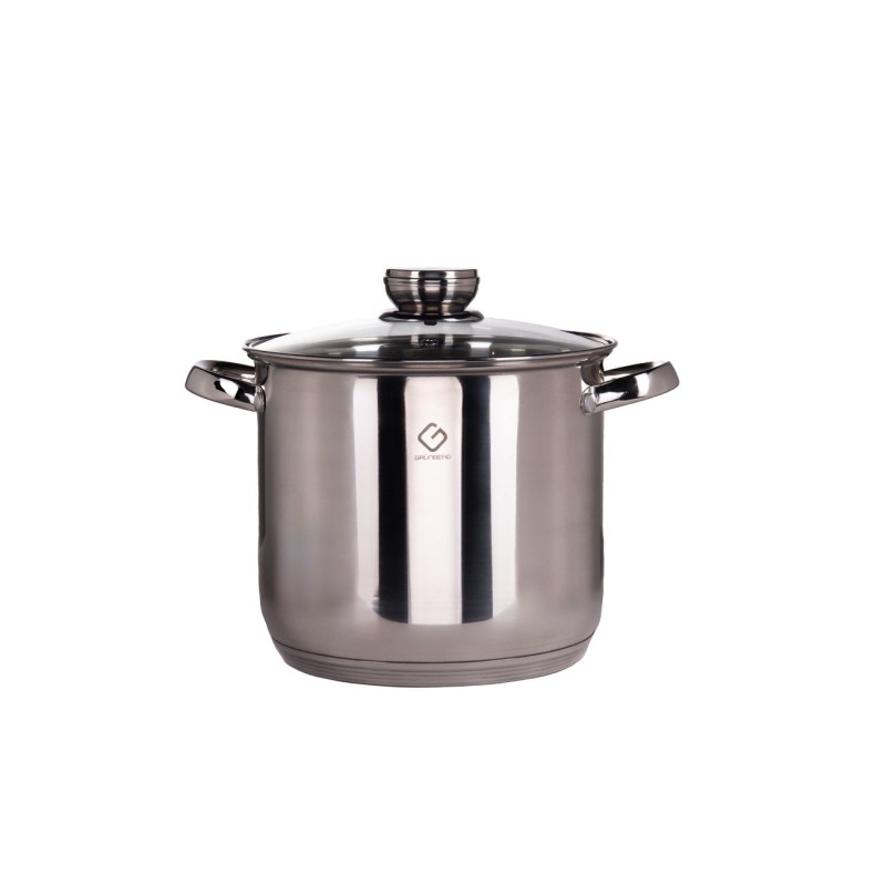 Set 6 piese: 3 vase Stainless Steel, compatibile with stove with induction, with capace Glass, Grunberg GR1051 thumbnail 2