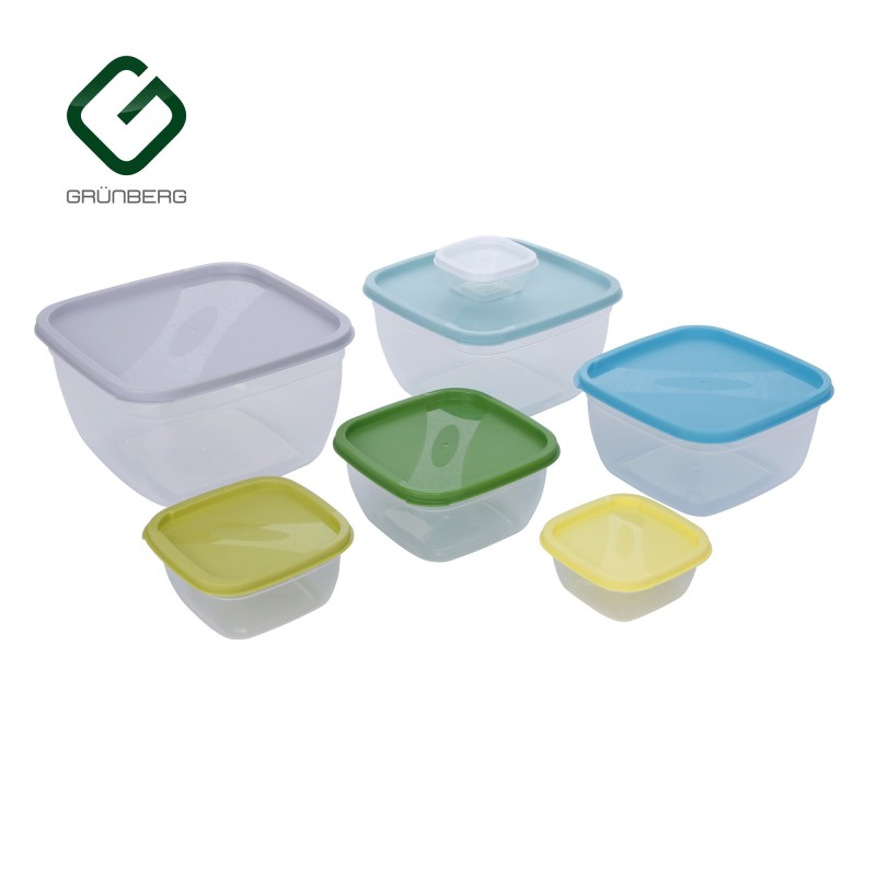 Set 7 caserole with lid, Plastic, 0.095/0.25/0.55/1/1.65/2.70/4.20 l, Grunberg  GR3751 thumbnail 4