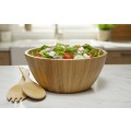 Set bowl for salad and 2 ustensile, Bamboo, Grunberg BM6356 thumbnail 2