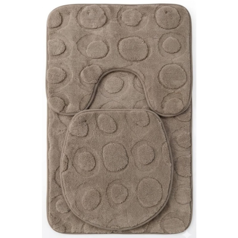 Set covoare baie, 3 pieces, anti-alunecare, Grunberg CB012 (various modele and culori) thumbnail 2