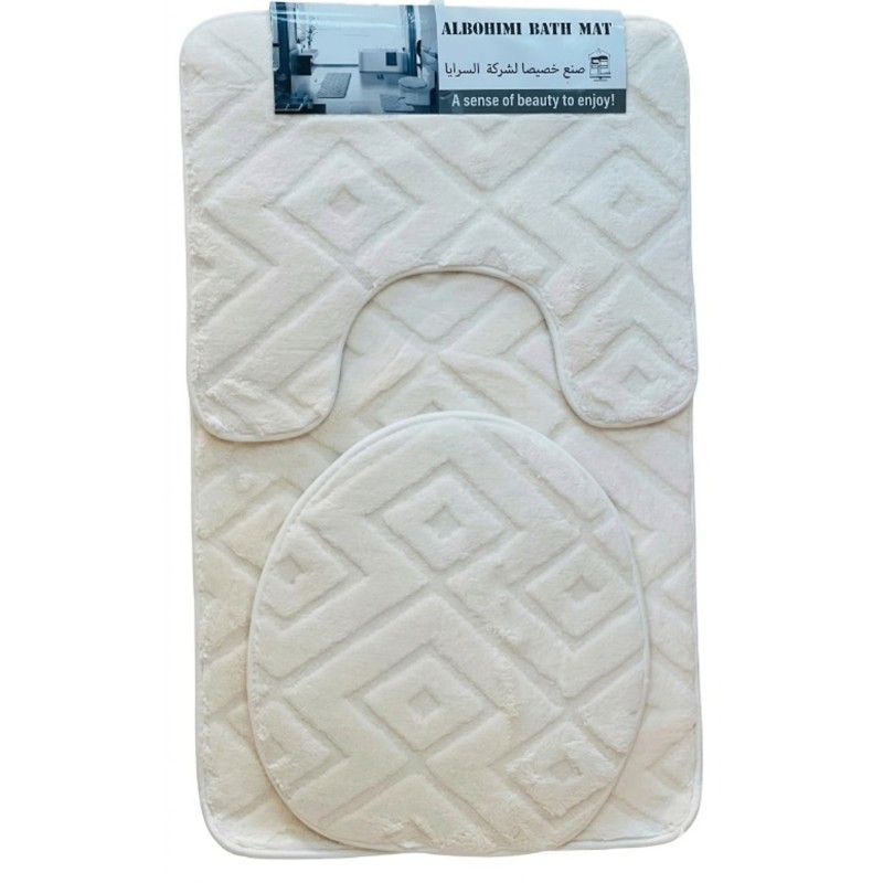 Set covoare baie, 3 pieces, anti-alunecare, Grunberg CB014 (various modele and culori) thumbnail 2
