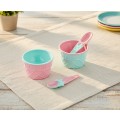 Set doua bowls with lingurite for servit ice cream, Plastic, Qlux L00612 (various colors) thumbnail 3