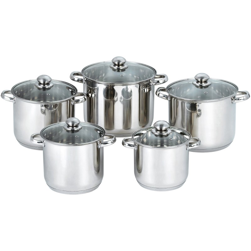 Set oale Stainless Steel with capace Glass 10 piese Grunberg  GR1053 - Victronic thumbnail 3