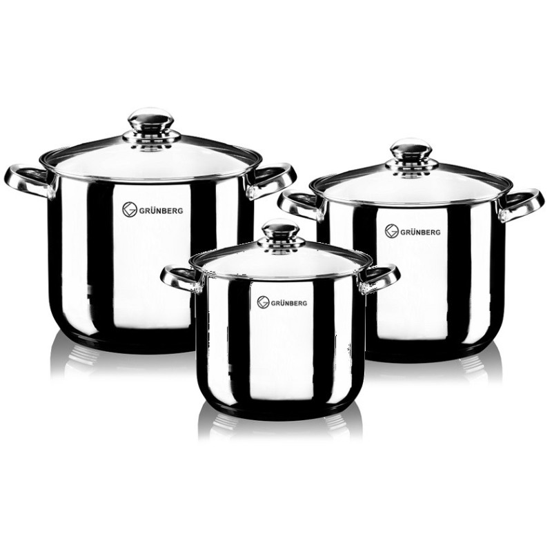 Set oale Stainless Steel with capace Glass , 6 piese , Grunberg  GR1052 - Victronic thumbnail 7