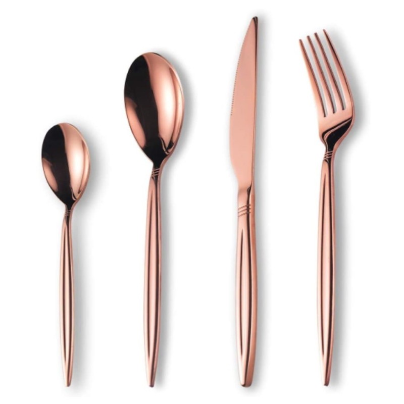 Set tacamuri din inox 24 piese, Grunberg BL386R24 (roz auriu) thumbnail 8