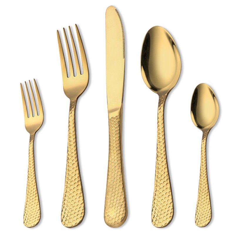 Set cutlery Stainless Steel 30 piese, Grunberg BL186WG30 (auriu)
