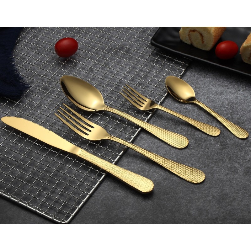 Set cutlery Stainless Steel 30 piese, Grunberg BL186WG30 (auriu) thumbnail 2