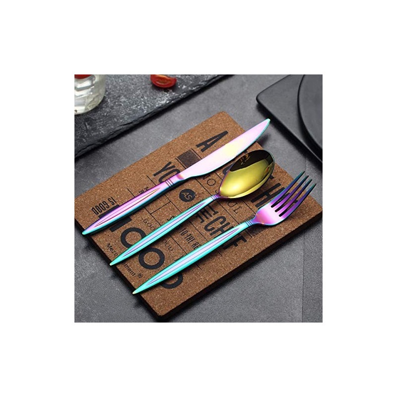 Set tacamuri din inox 30 piese, Grunberg BL386C30 (curcubeu) thumbnail 2