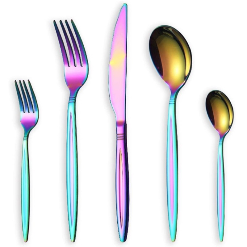 Set tacamuri din inox 30 piese, Grunberg BL386C30 (curcubeu) thumbnail 7
