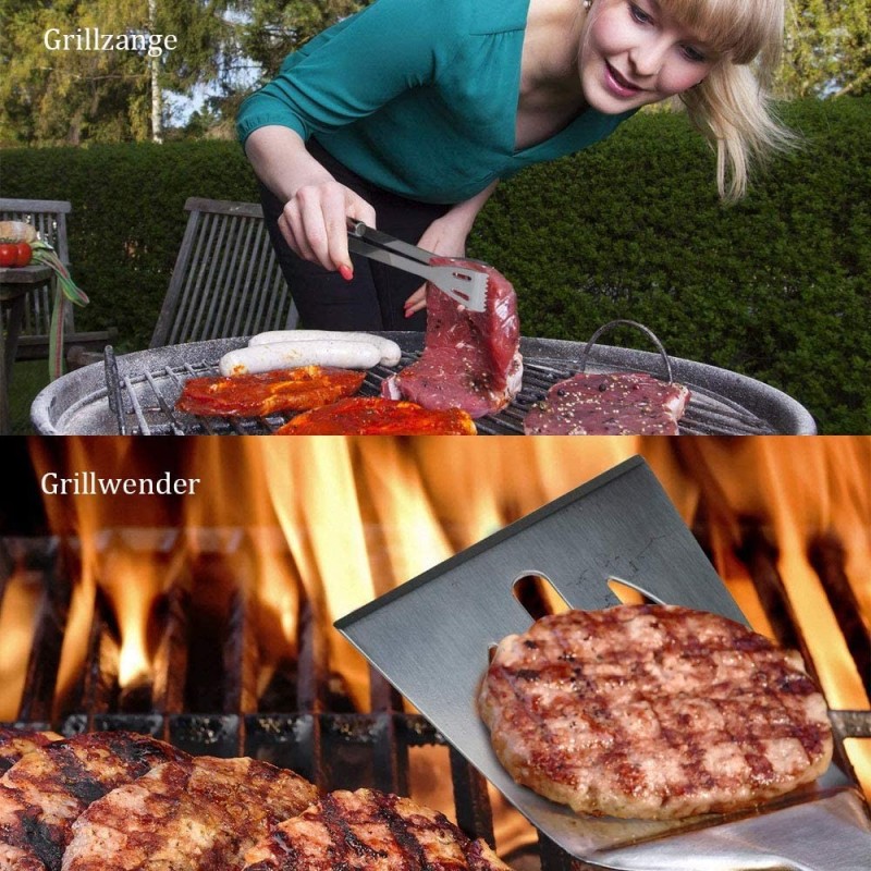 Set ustensile Stainless Steel, for grill, 13 piese, Grunberg UG13PS thumbnail 14