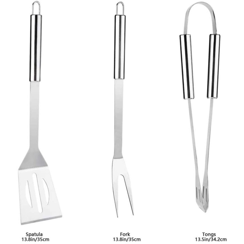 Set ustensile Stainless Steel, for grill, 13 piese, Grunberg UG13PS thumbnail 19