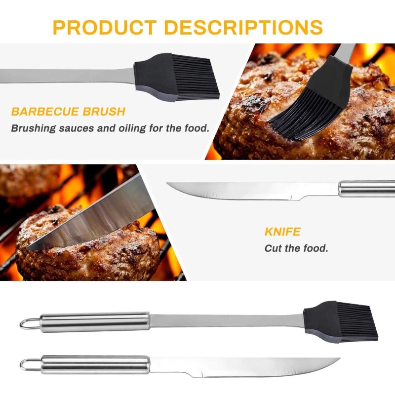 Set ustensile Stainless Steel, for grill, 5 piese, Grunberg UG5PS thumbnail 12