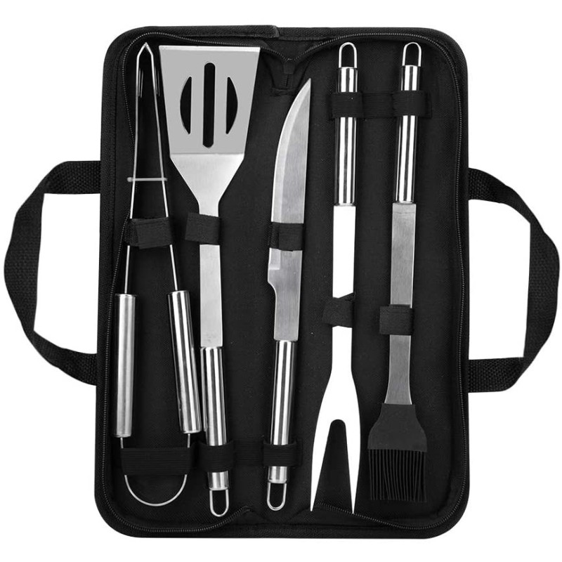 Set ustensile Stainless Steel, for grill, 5 piese, Grunberg UG5PS thumbnail 4